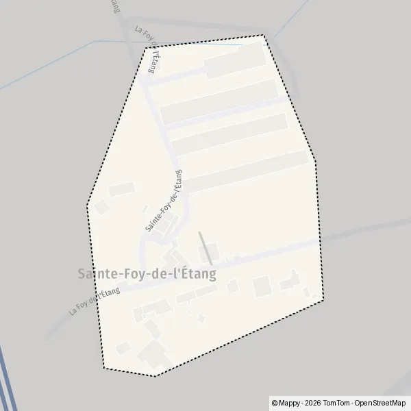 Plan Sainte-Foy-de-l'Étang : carte de Sainte-Foy-de-l'Étang, 85250 ...