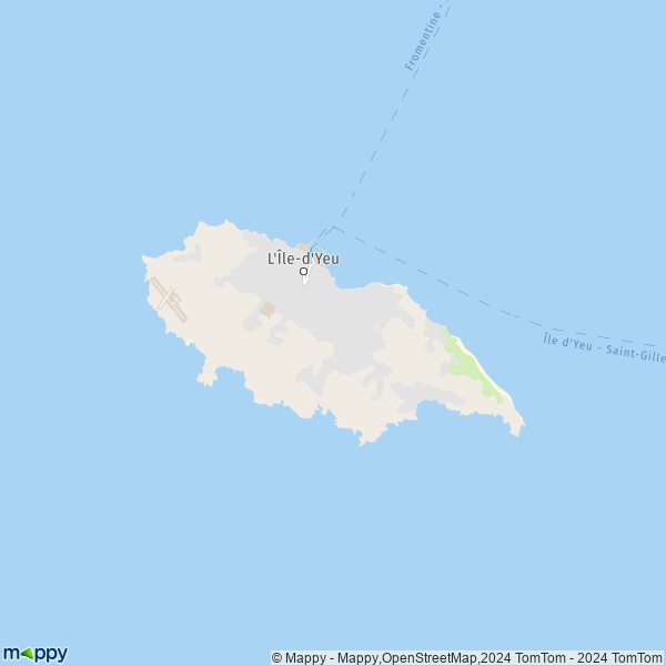 La carte pour la ville de L'Île-d'Yeu 85350