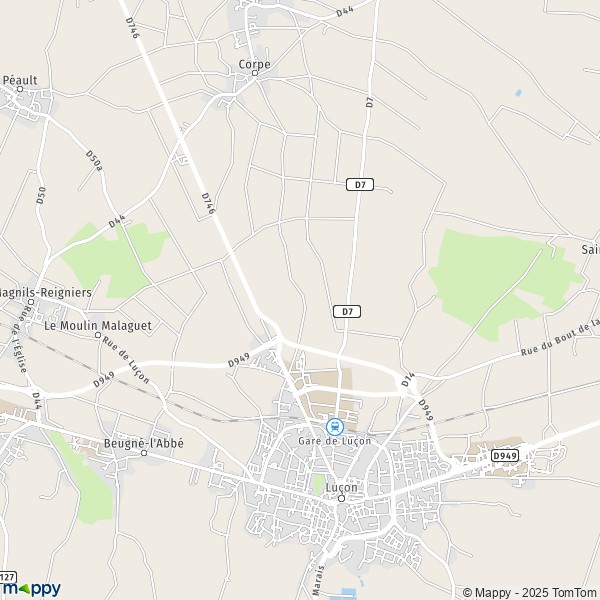 Carte Sainte-Germaine, 85400 Luçon