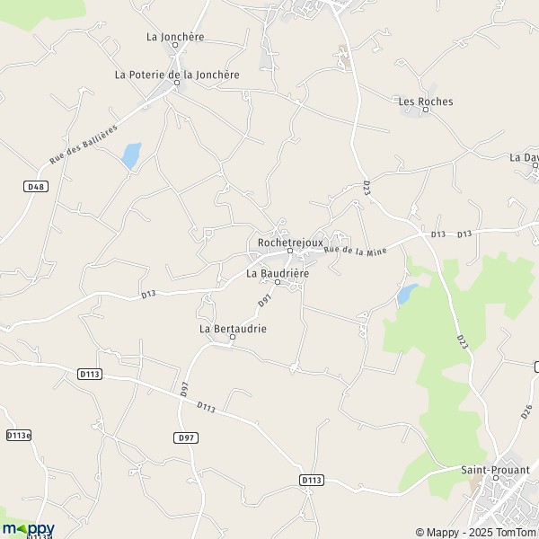 La carte pour la ville de Rochetrejoux 85510