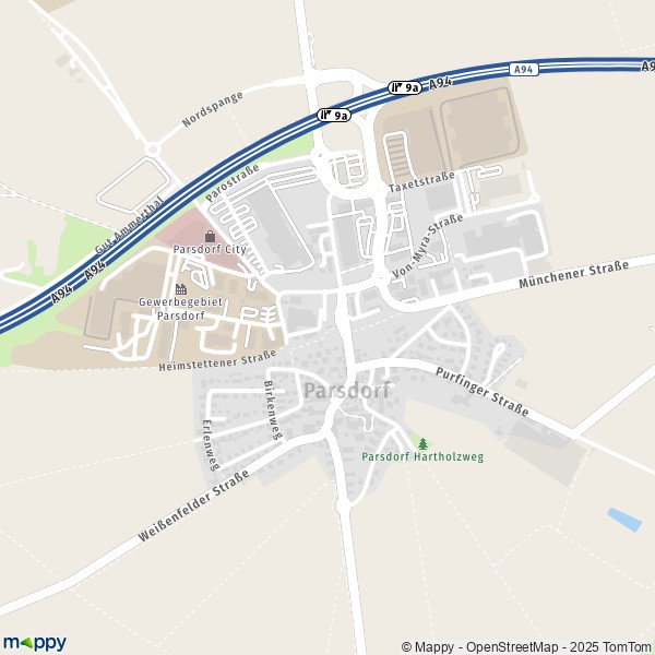 Carte Parsdorf, 85599 Vaterstetten