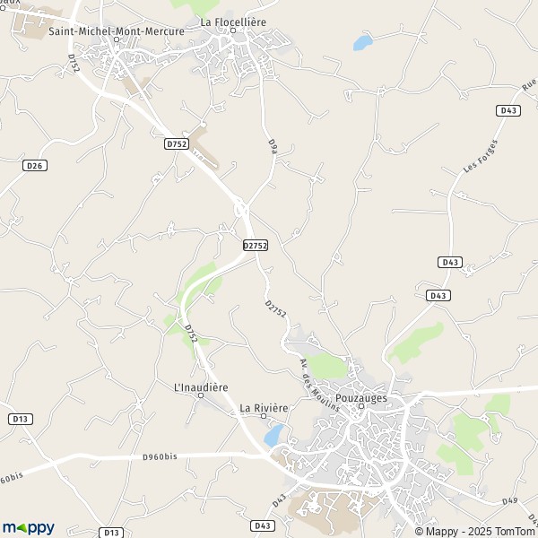 Carte Monic, 85700 Sèvremont