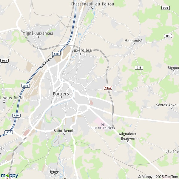 carte geo poitier