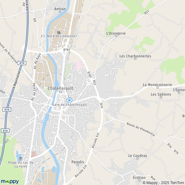 Carte Château du Verger, 86100 Châtellerault