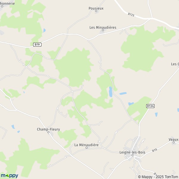 Carte Le Poitou, 86450 Leigné-les-Bois