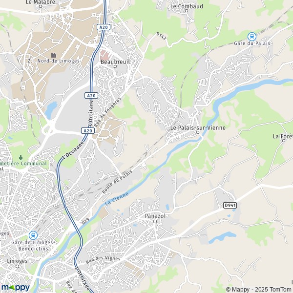 Carte Ventenat, 87410 Le Palais-sur-Vienne