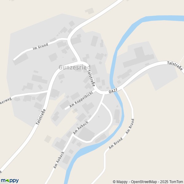 Carte Gunzesried, 87544 Blaichach