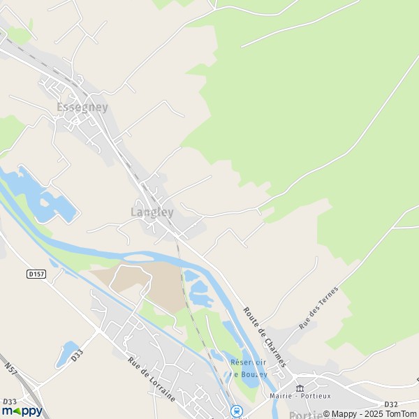 La carte pour la ville de Langley 88130