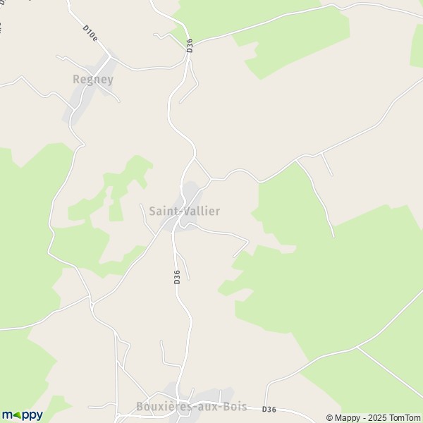 La carte pour la ville de Saint-Vallier 88270