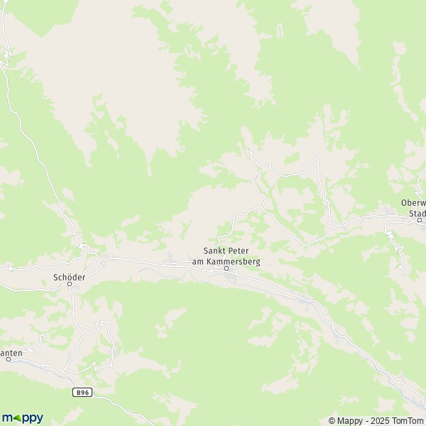 La carte pour la ville de Sankt Peter am Kammersberg 8832-8843