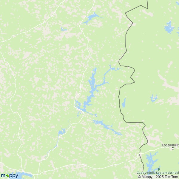 La carte pour la ville de Suomussalmi 88930-93700