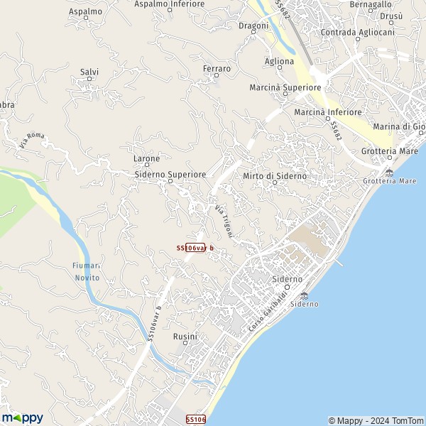 Plan Siderno : carte de Siderno (89048) et infos pratiques