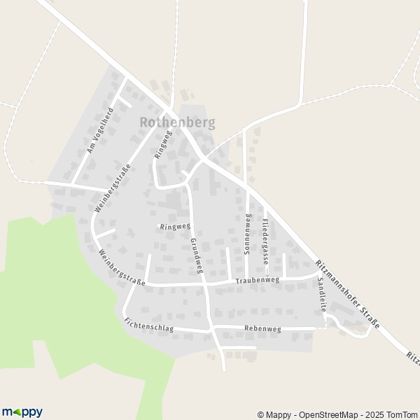 Carte Rothenberg, 90587 Obermichelbach