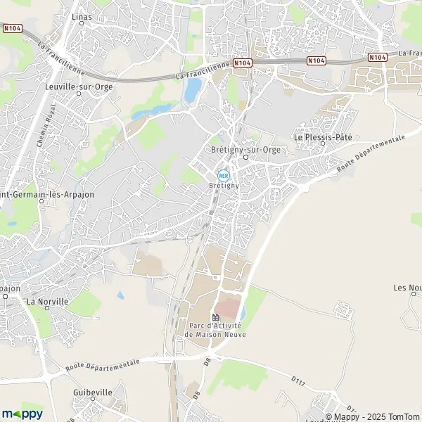 Plan carte de (91220) et infos pratiques