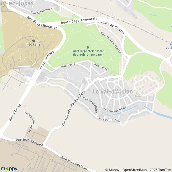 Carte Le Val-d'Albian, 91400 Saclay