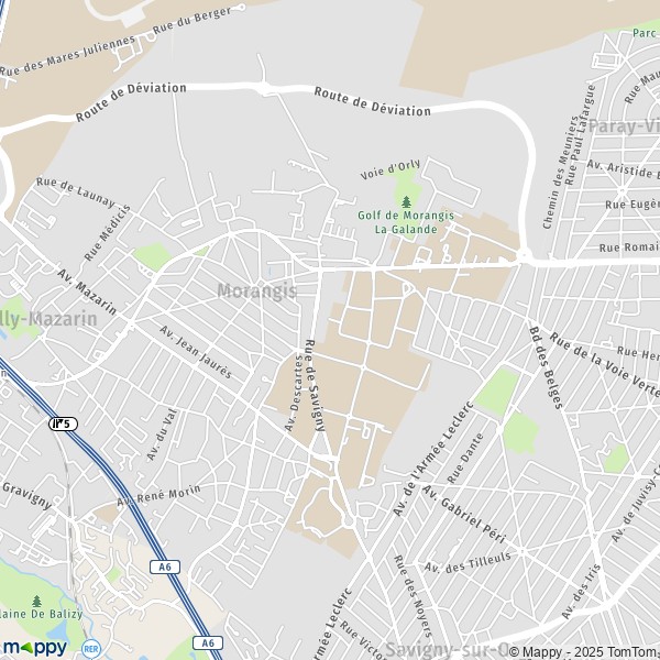 La carte pour la ville de Morangis 91420