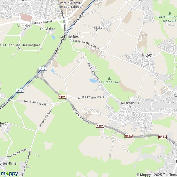 Carte CGE Centre de Recherche, 91460 Marcoussis