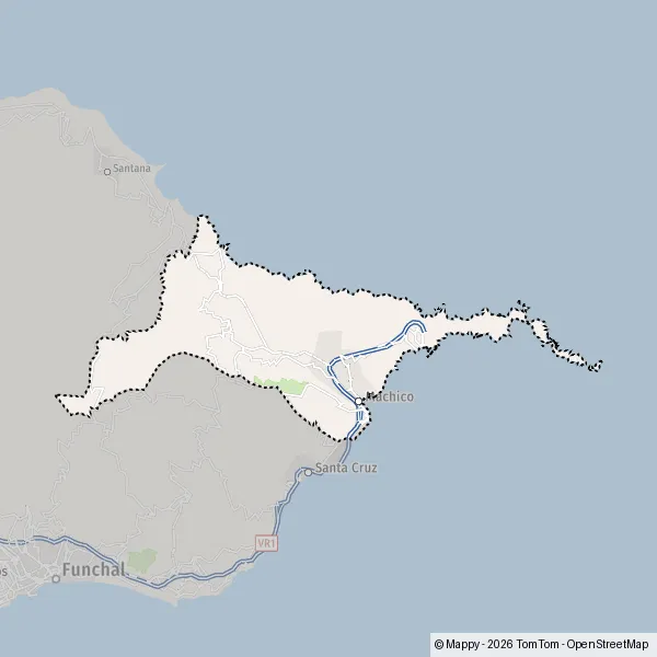 La carte pour la ville de 9200-9225 Machico