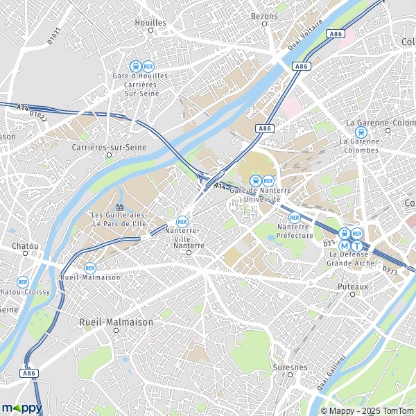 Plan Nanterre Carte De Nanterre 900 Et Infos Pratiques