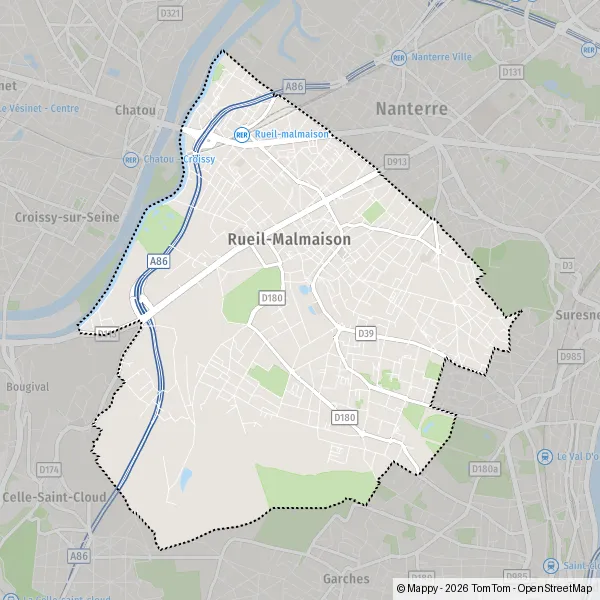 Plan Rueil 2000 : carte de Rueil 2000, 92000 Nanterre et infos pratiques