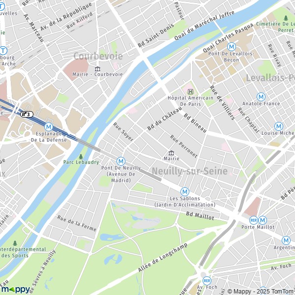 plan de neuilly sur seine