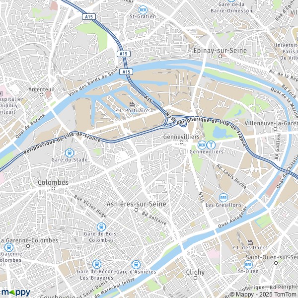 Carte Parc Évolic, 92230 Gennevilliers