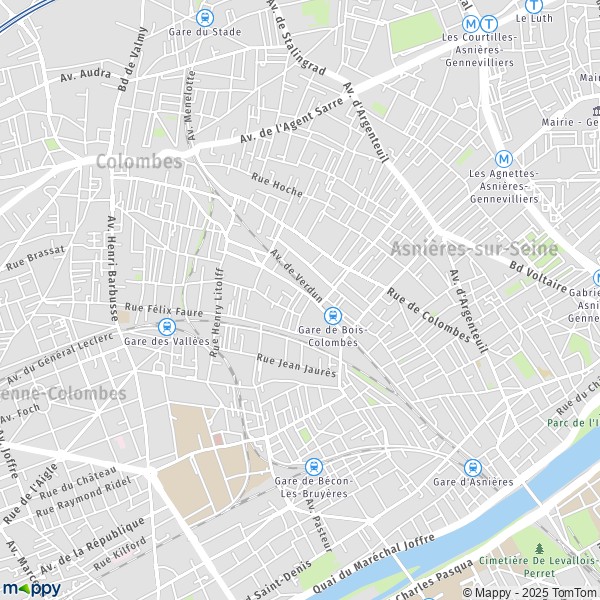 La carte pour la ville de Bois-Colombes 92270