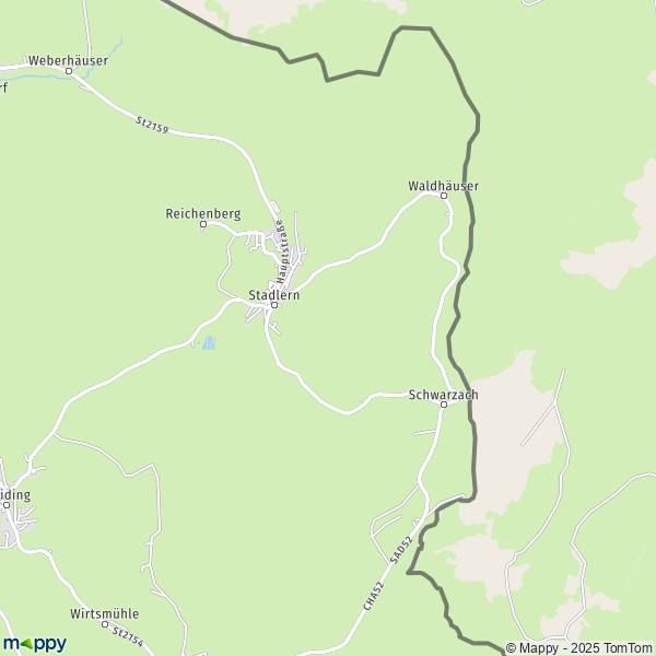 La carte pour la ville de 92549 Stadlern