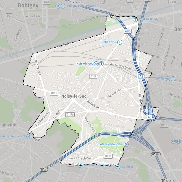 Plan Noisy Le Sec Carte De Noisy Le Sec Et Infos Pratiques