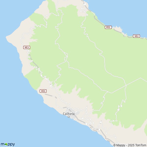 La carte pour la ville de 9370-9385 Calheta