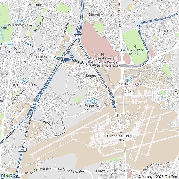 Carte Z.I. Le Closeau, 94000 Créteil