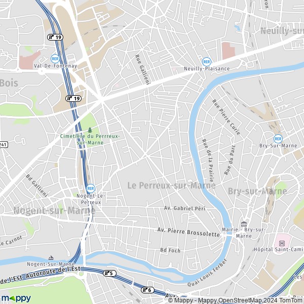 La carte pour la ville de Le Perreux-sur-Marne 94170
