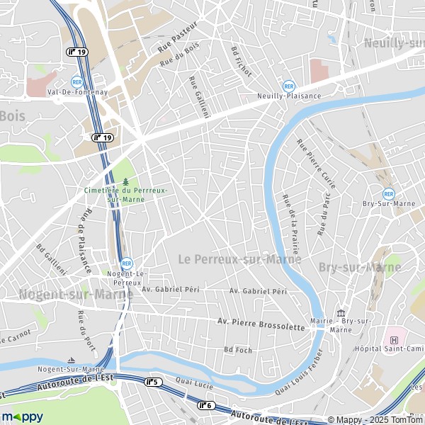 plan de le perreux sur marne