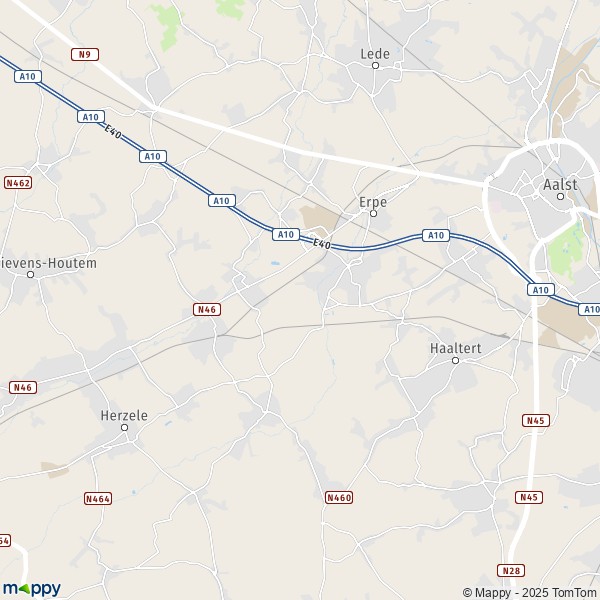 Plan Erpe-Mere carte Erpe-Mere  9420  infos pratiques