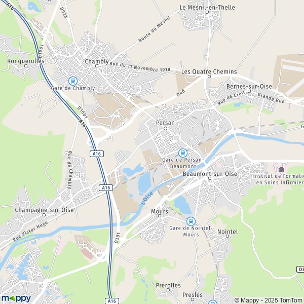 Plan Persan Carte De Persan Et Infos Pratiques