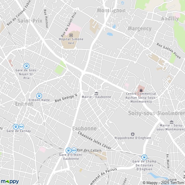 La carte pour la ville de Eaubonne 95600