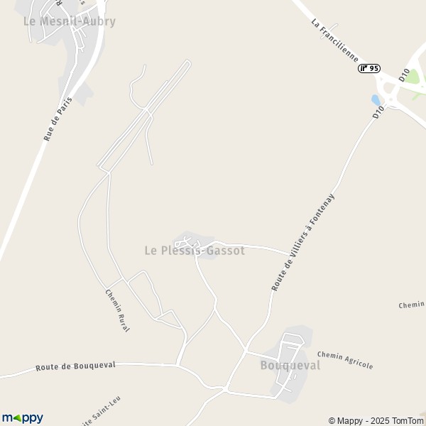 La carte pour la ville de Le Plessis-Gassot 95720