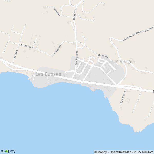 Carte Les Basses, 97112 Grand-Bourg