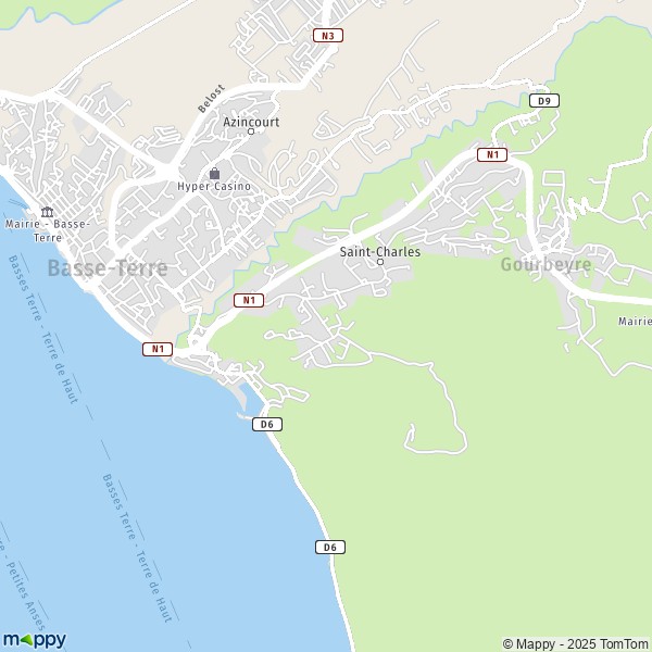 Carte Bisdary, 97113 Gourbeyre
