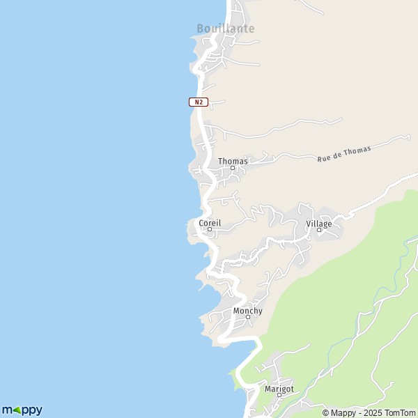 Carte Bord de Mer, 97125 Bouillante
