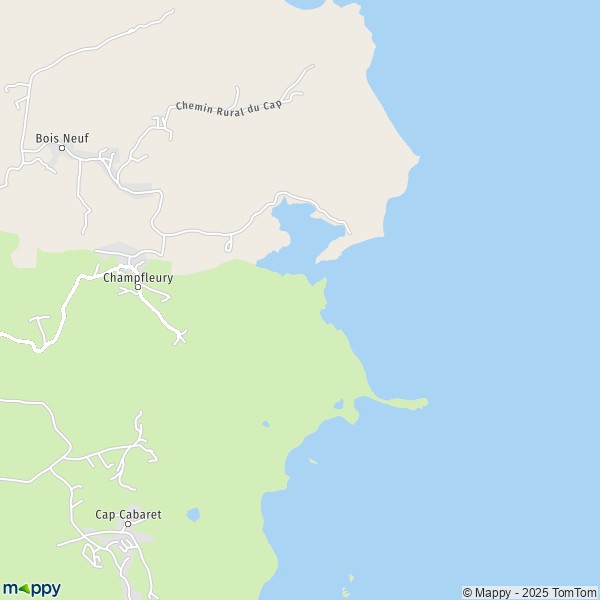 Carte L'Anse la rose, 97227 Sainte-Anne