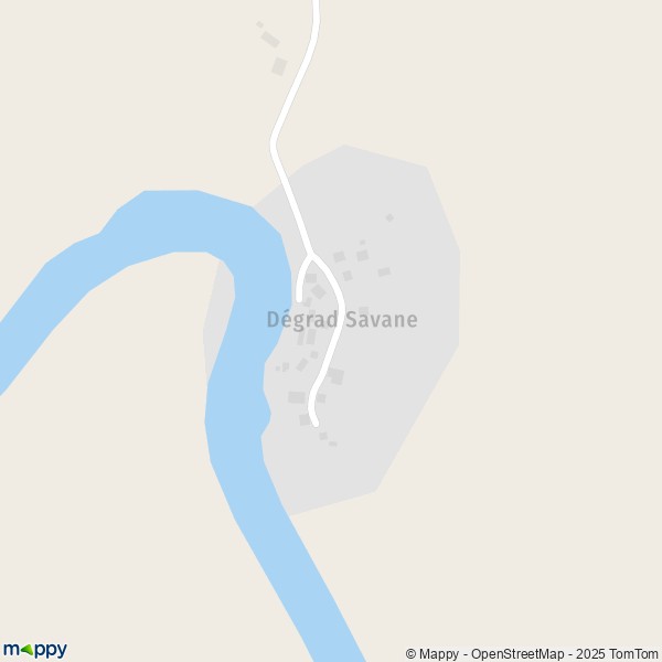 Carte Dégrad Savane, 97350 Iracoubo