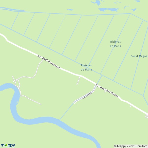 Carte Dégrad Canard, 97360 Mana