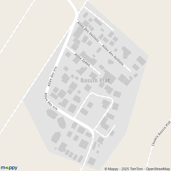 Carte Bassin Plat, 97410 Saint-Pierre