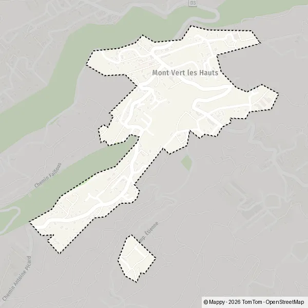Plan Mont Vert les Hauts : carte de Mont Vert les Hauts, 97410 Saint ...