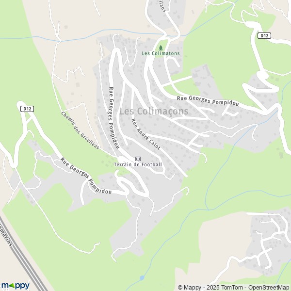 Carte Ravine des Colimaçons, 97416-97436 Saint-Leu