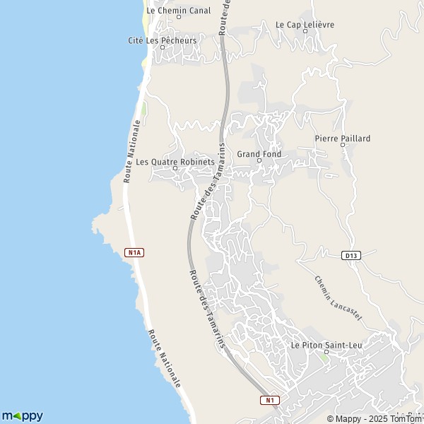 Carte Stella Matutina, 97416-97436 Saint-Leu