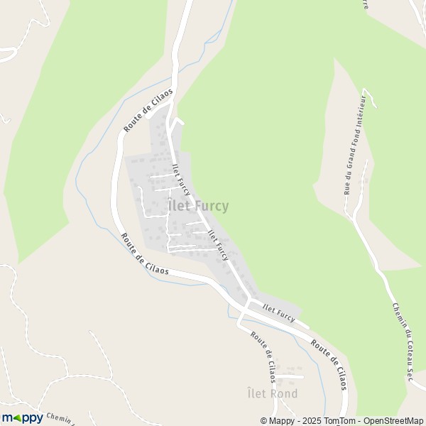 Carte Ilet Furcy, 97421 Saint-Louis