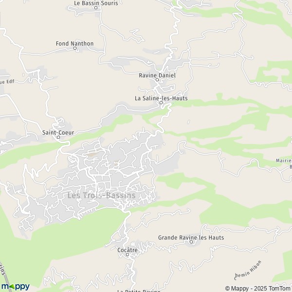 Carte Montvert, 97426 Les Trois-Bassins