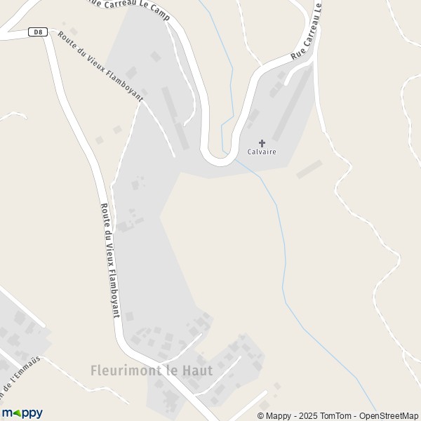 Carte Fleurimont le Haut, 97435 Saint-Paul